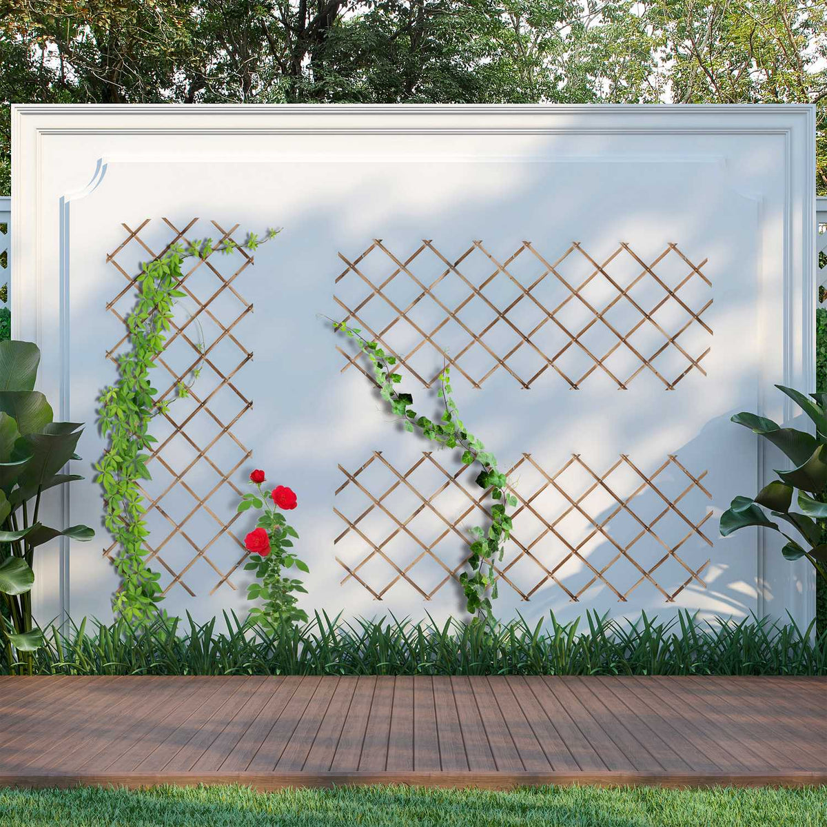 Extendable Plant Trellis Set, 180x90 cm, 3 Pack