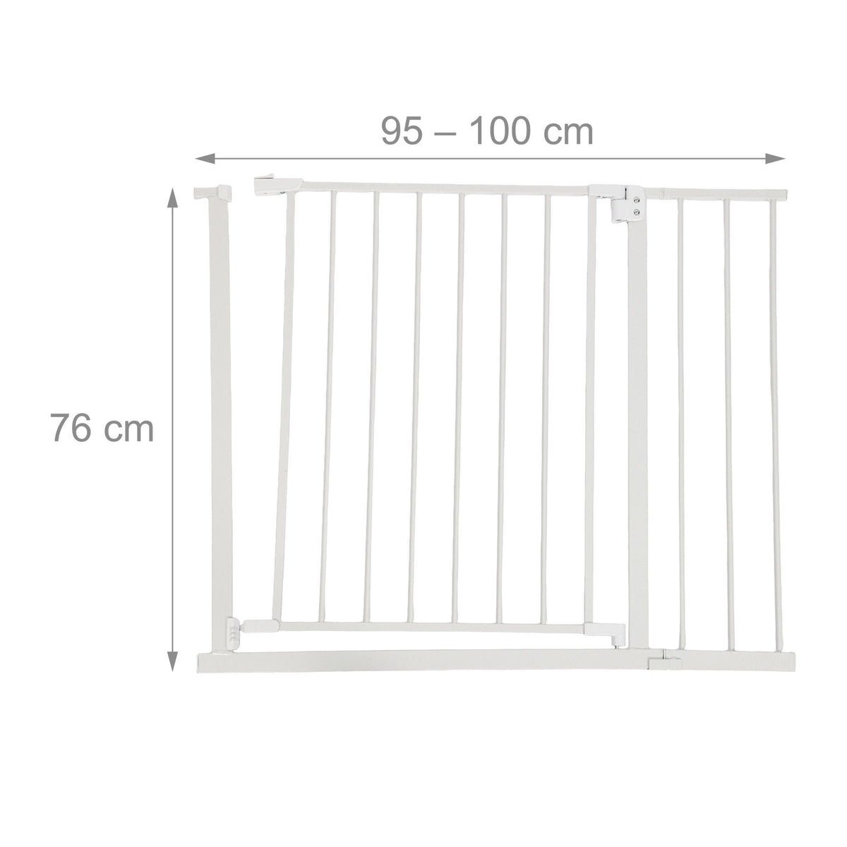 Extendable Safety Gate for Doors & Stairs, 75–100 cm