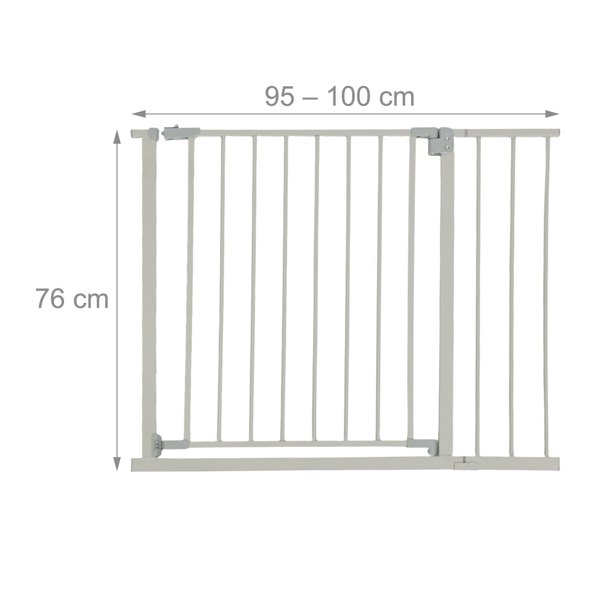 Extendable Safety Gate for Doors & Stairs, 75–100 cm