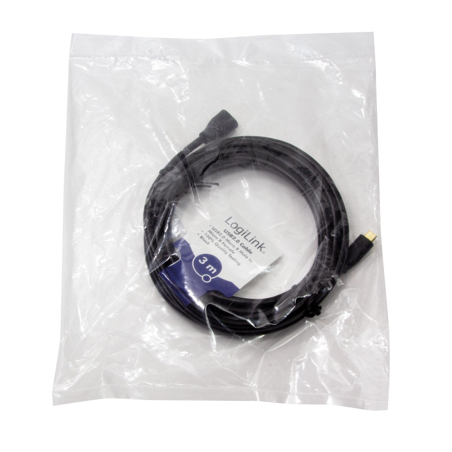 Extension cable MicroUSB 3m