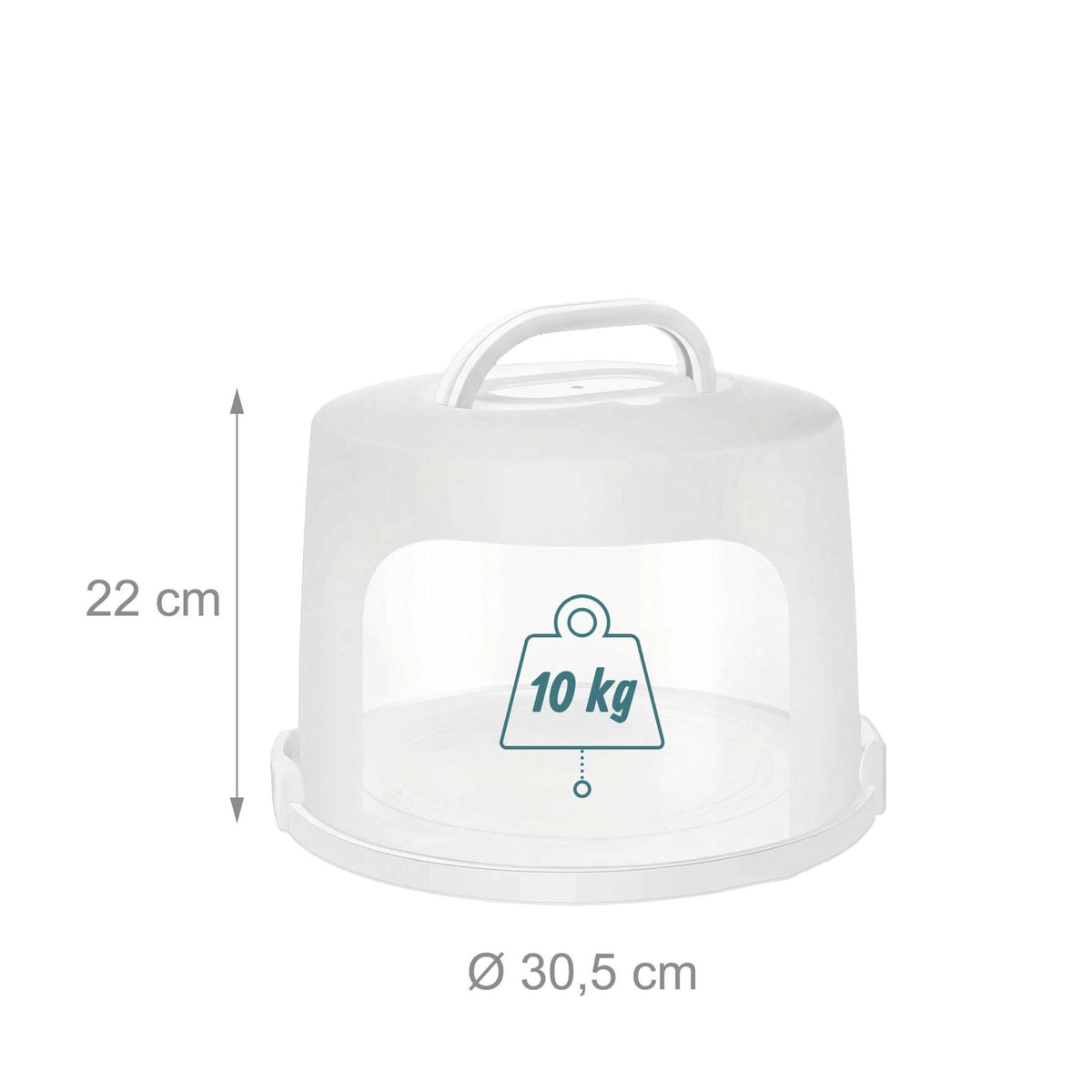 Extra-Tall Cake Dome, Airtight Tiered Cake Carrier