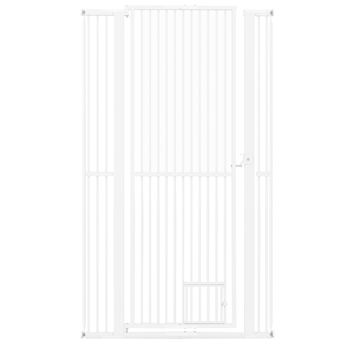 Extra Tall Pet Gate, Metal, 77-104 cm Wide, 171 cm High