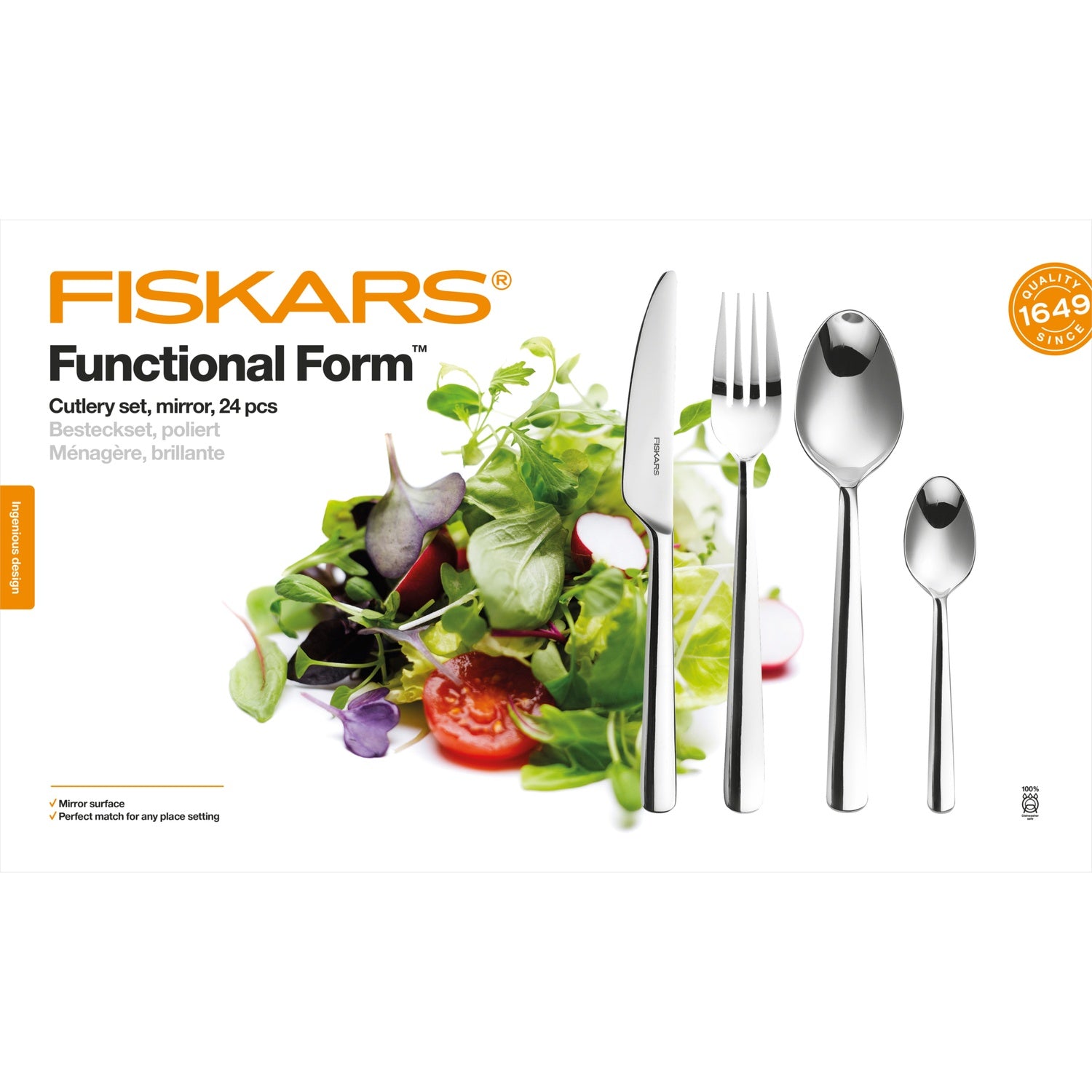 FF cutlery set 24 pieces in a shiny gift box