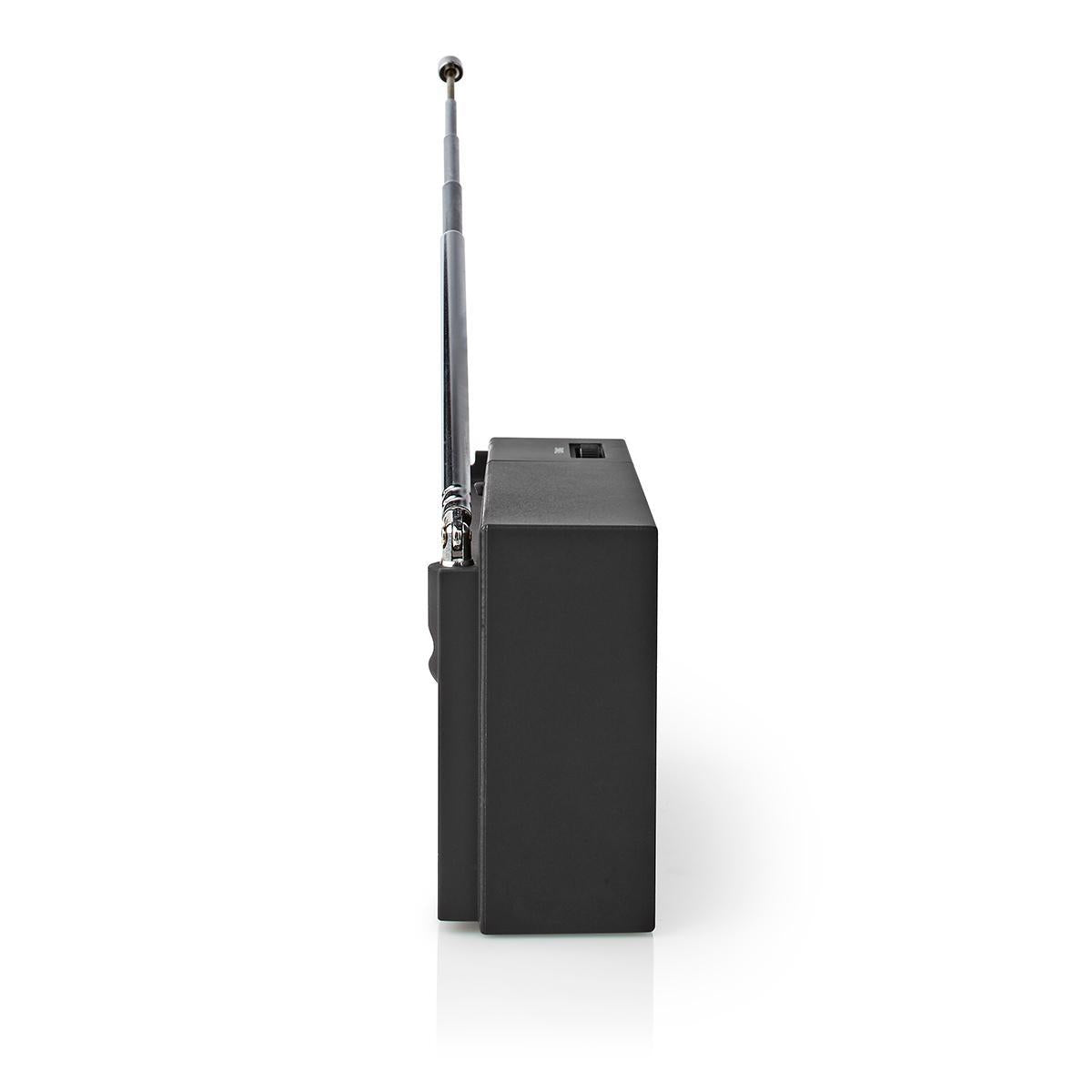FM Radio | Portable design | AM / FM | Battery powered | Analog | 1.5 W| Black White Screen | Bluetooth® | Headphone jack | Black