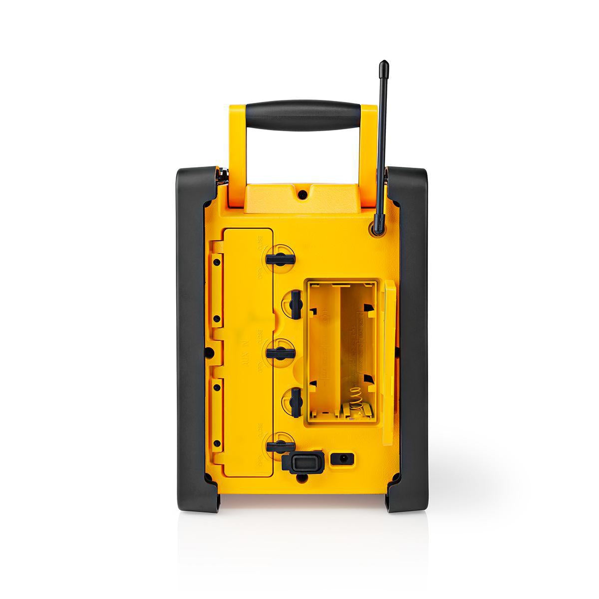 FM Radio | Radio at the Workplace | FM | Battery operated / Power adapter | Digital | 15 W| Screen Size: 2.2 " | Blue White Screen | Bluetooth® | IPX5 | Carrying Handle | Yellow / Black