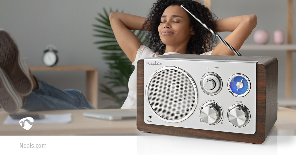 FM Radio | Table Design | FM | Power adapter | Analog | 15 W | Brown