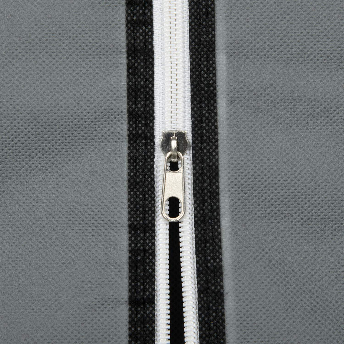 Fabric Wardrobe, Folding Cabinet With Drawers And Clothes Rail, Zip, Wardrobe, Non-Woven Fabric, Dark Grey