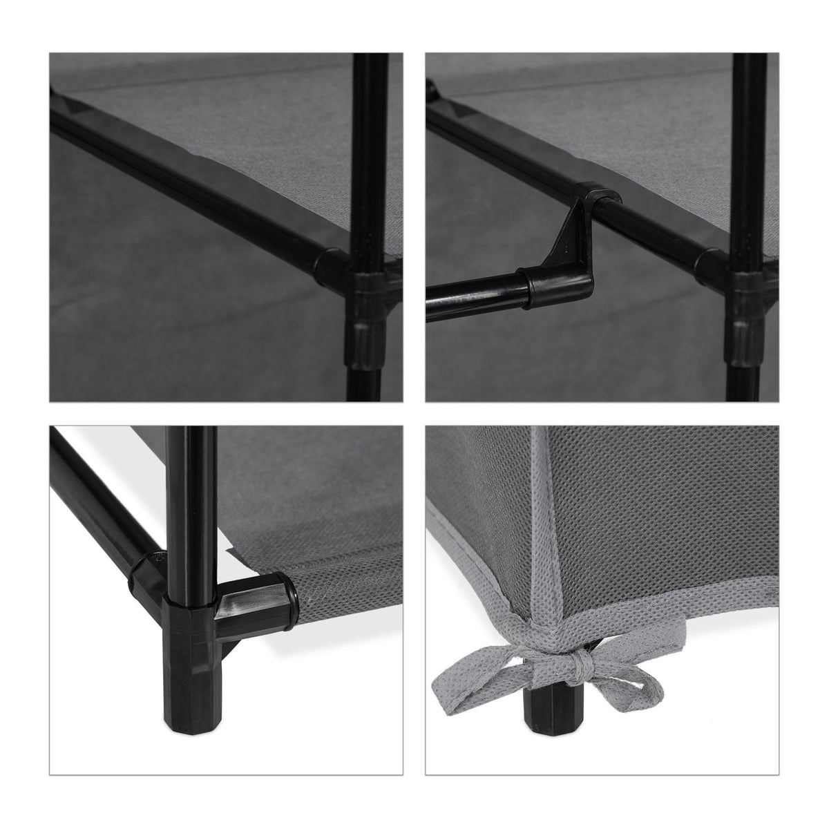 Fabric cabinet with 6 compartments
