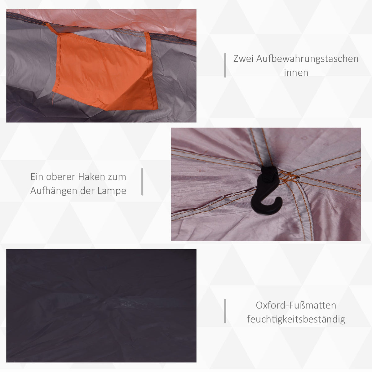 Family Tent Quick-Up Tent Double Wall Tent For 4-6 People 4 Seasons Waterproof With Mosquito Net 2 Doors
