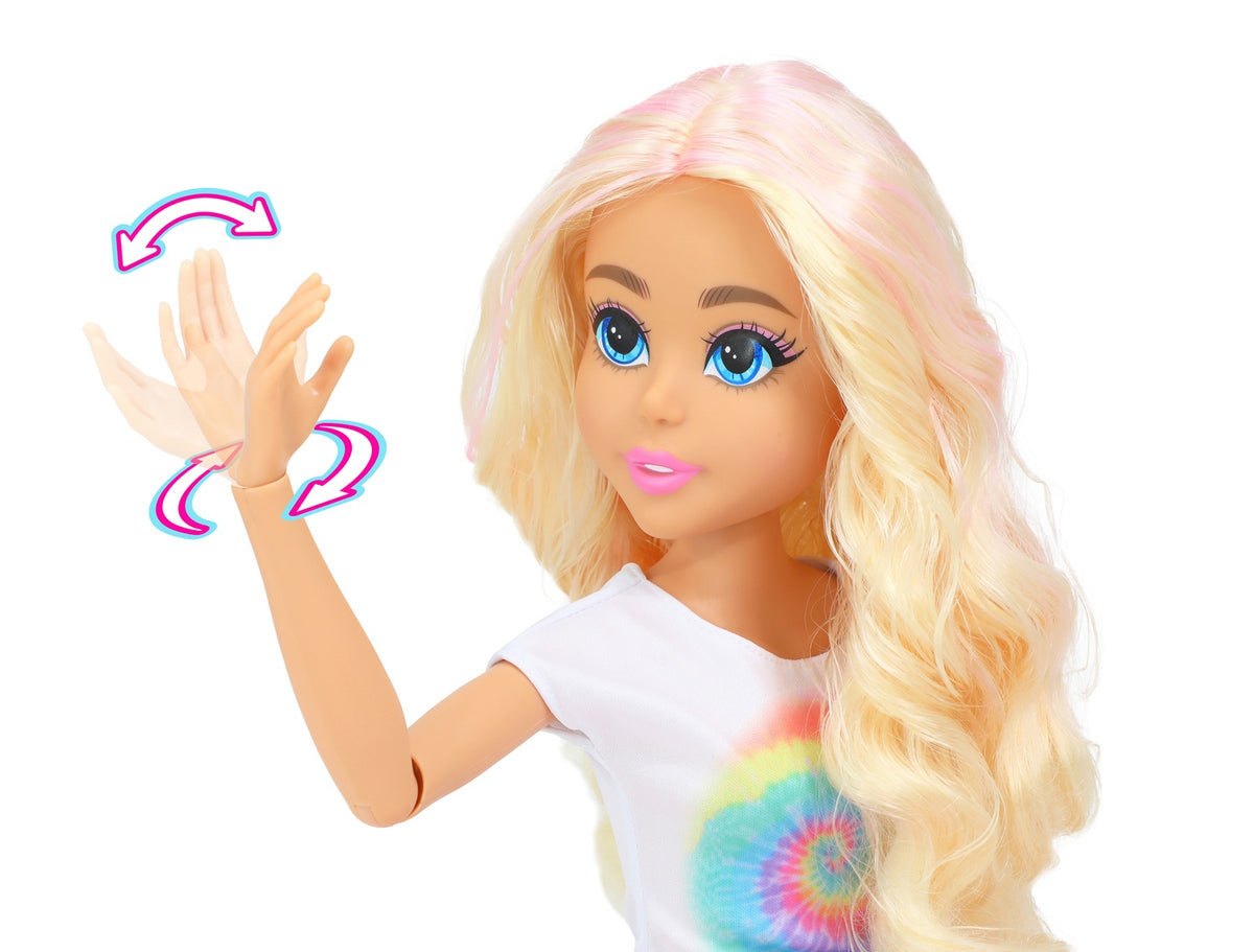 Fashion Doll 70cm with Glitter Skirt and Earrings