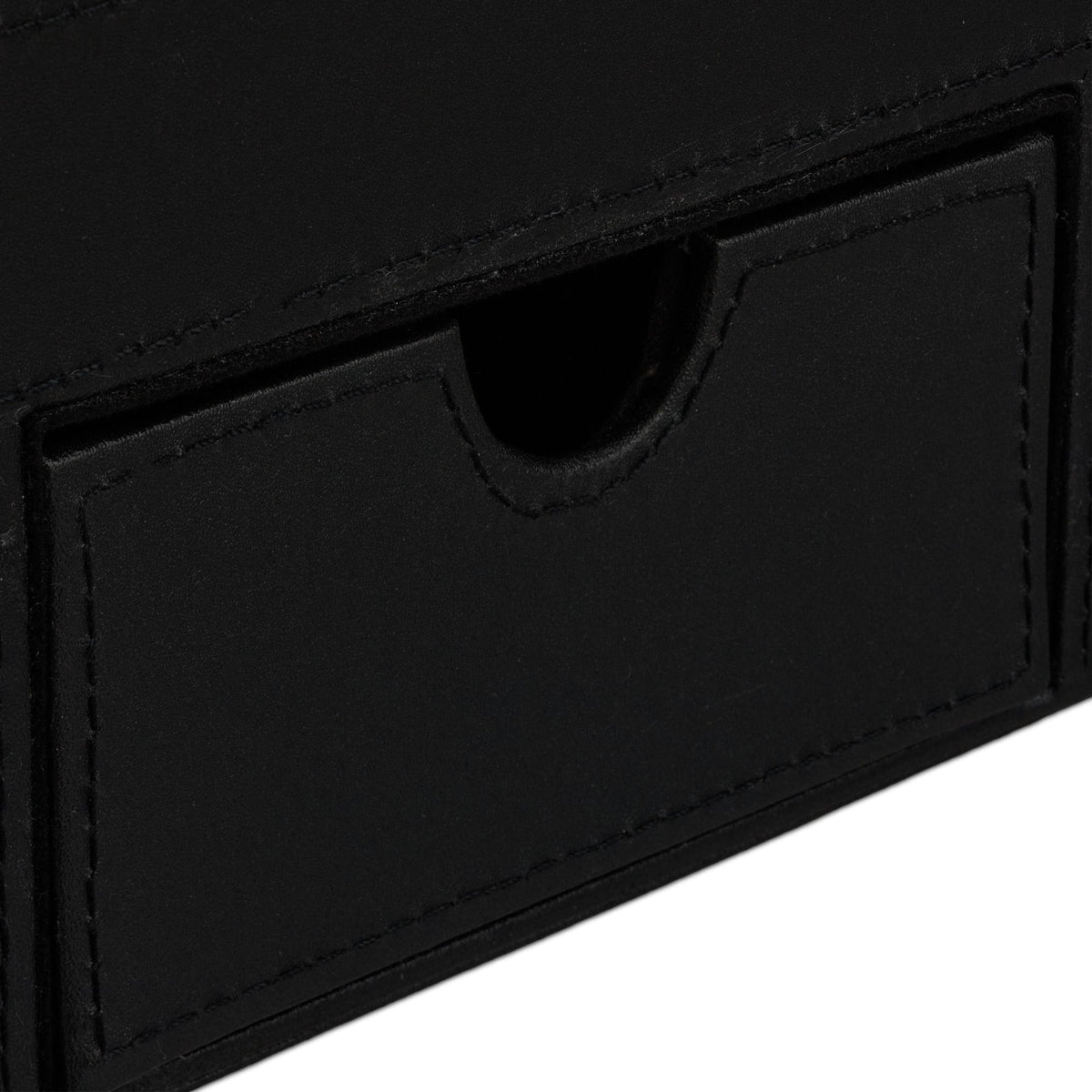 Faux Leather Desk Organiser