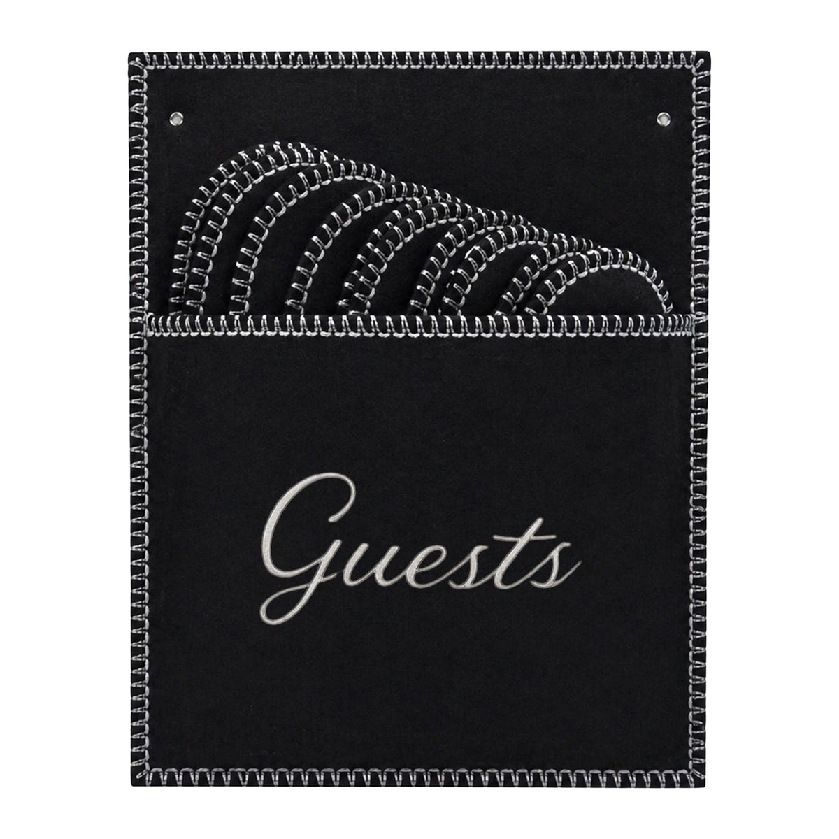 Felt Guest Slippers Set, 6 Pairs with Storage Bag