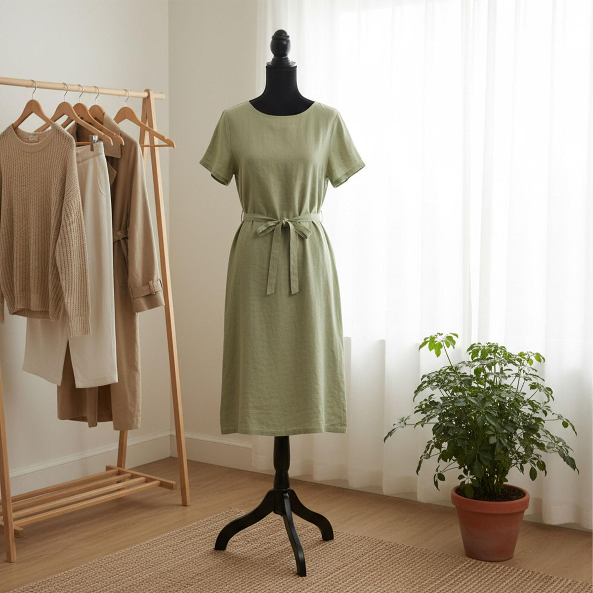 Female Dress Form, Velvet, Adjustable, Size 36/38