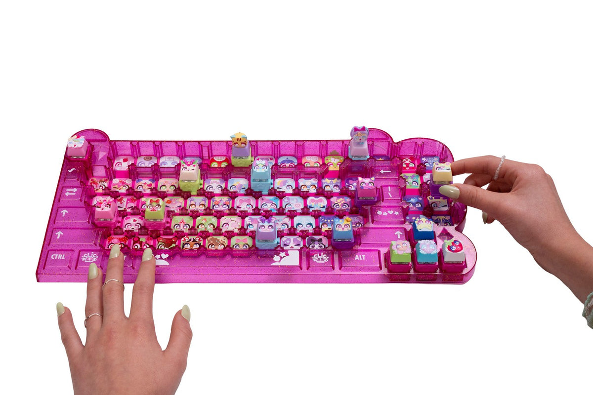 Fidget Keyboard Kit, 17-Piece Clicky Keys Set