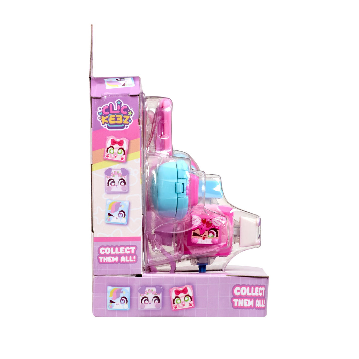 Fidget Keychain with 6 Click Buttons, 14 Interchangeable Parts