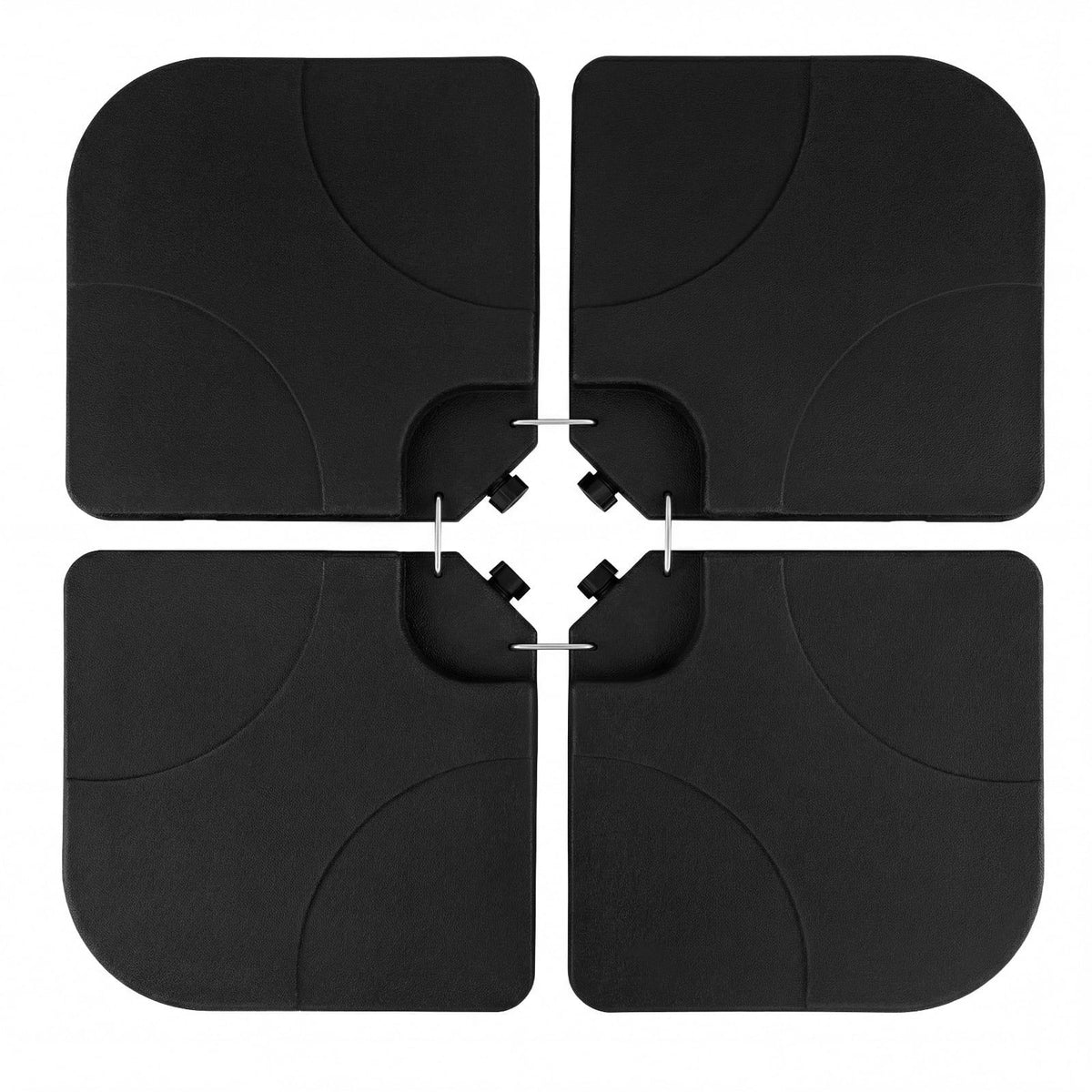 Fillable Umbrella Base, 60L/68kg, Black, 50x50 cm, HDPE