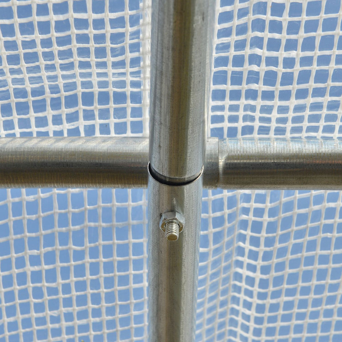 Film Greenhouse 2.95X2X2M, Tunnel, Roll-Up Windows, Uv Protection, Windproof, Steel, White