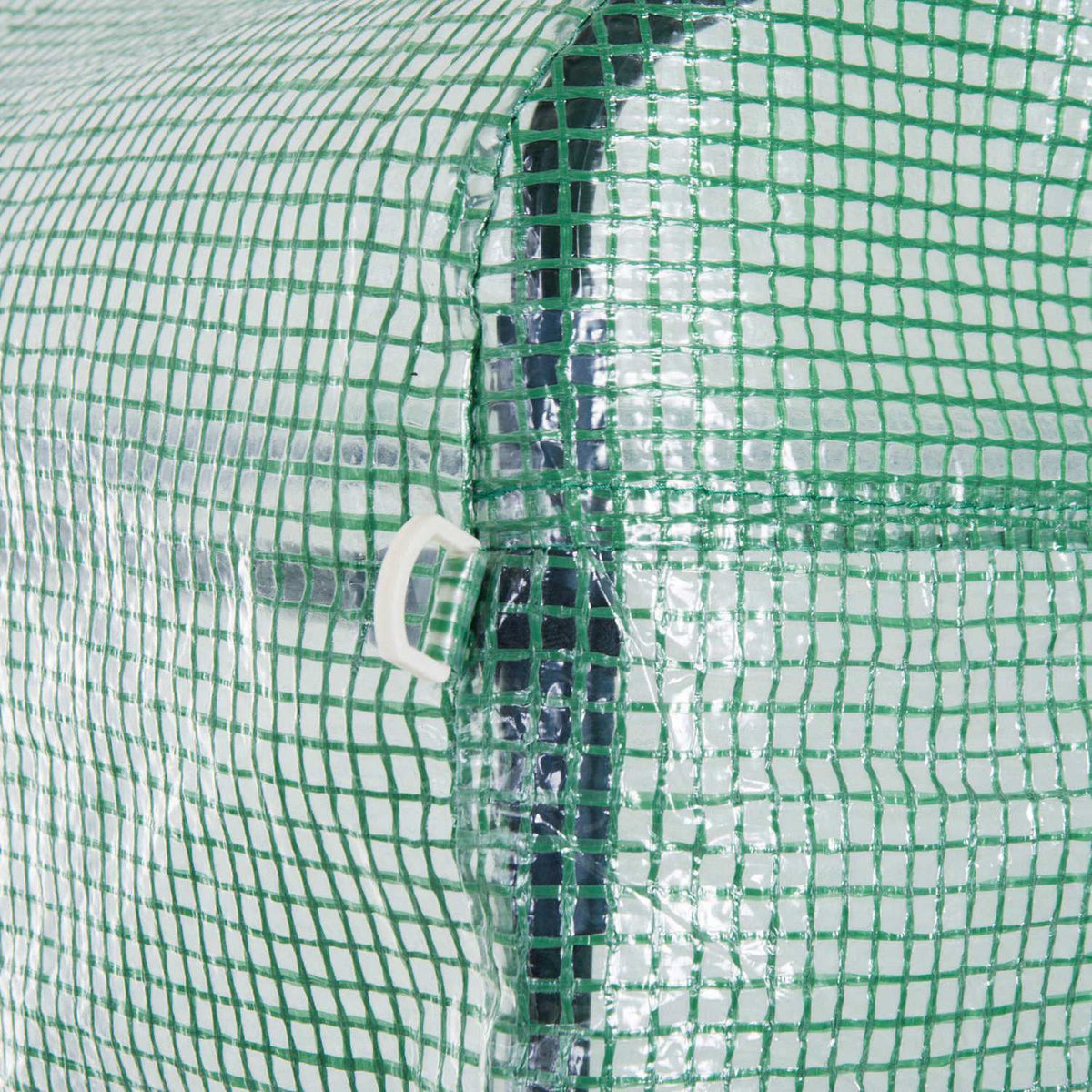 Film Greenhouse Polytunnel 3.97X3X2M Walk-In, Uv Protection, Roll-Up Covers, Steel, Green