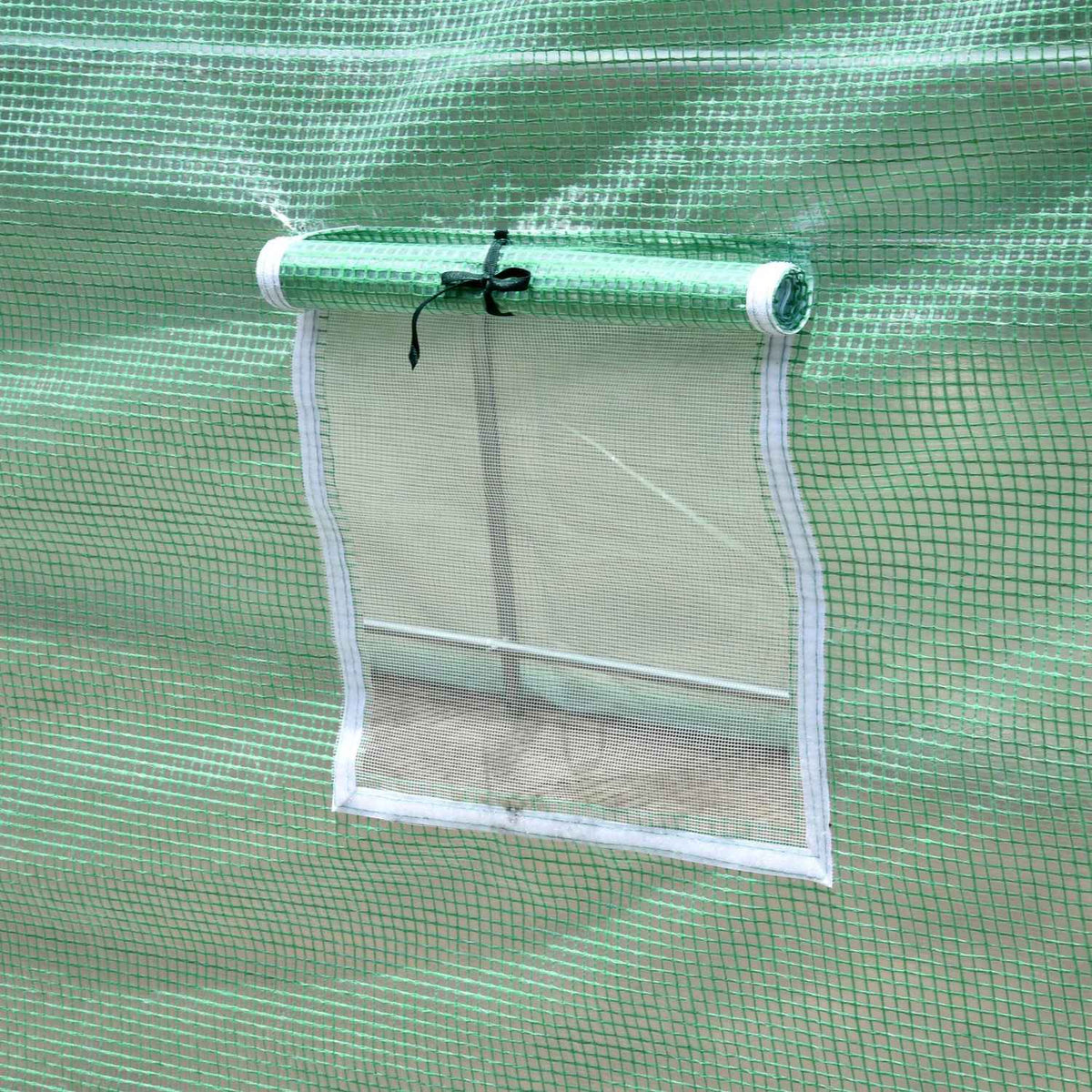 Film Greenhouse Tomato Greenhouse Round Arch Greenhouse 6 Mesh Windows Film Tunnel Cold Frame Green 395X195X190Cm