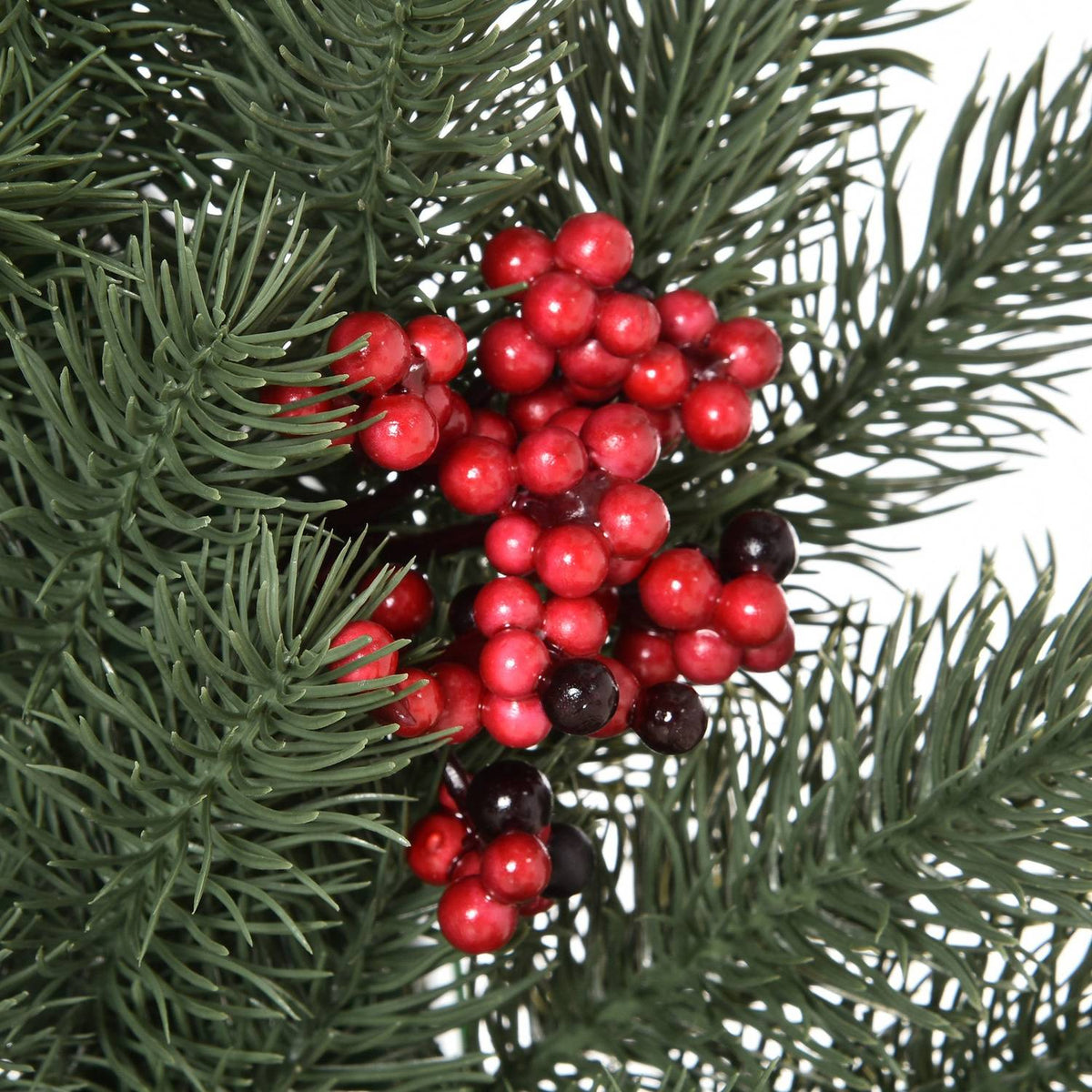 Fir Wreath, Door Wreath, Christmas Wreath, Back With Hanging Eyelet, Pe Green, Diameter 60 X 8 Cm