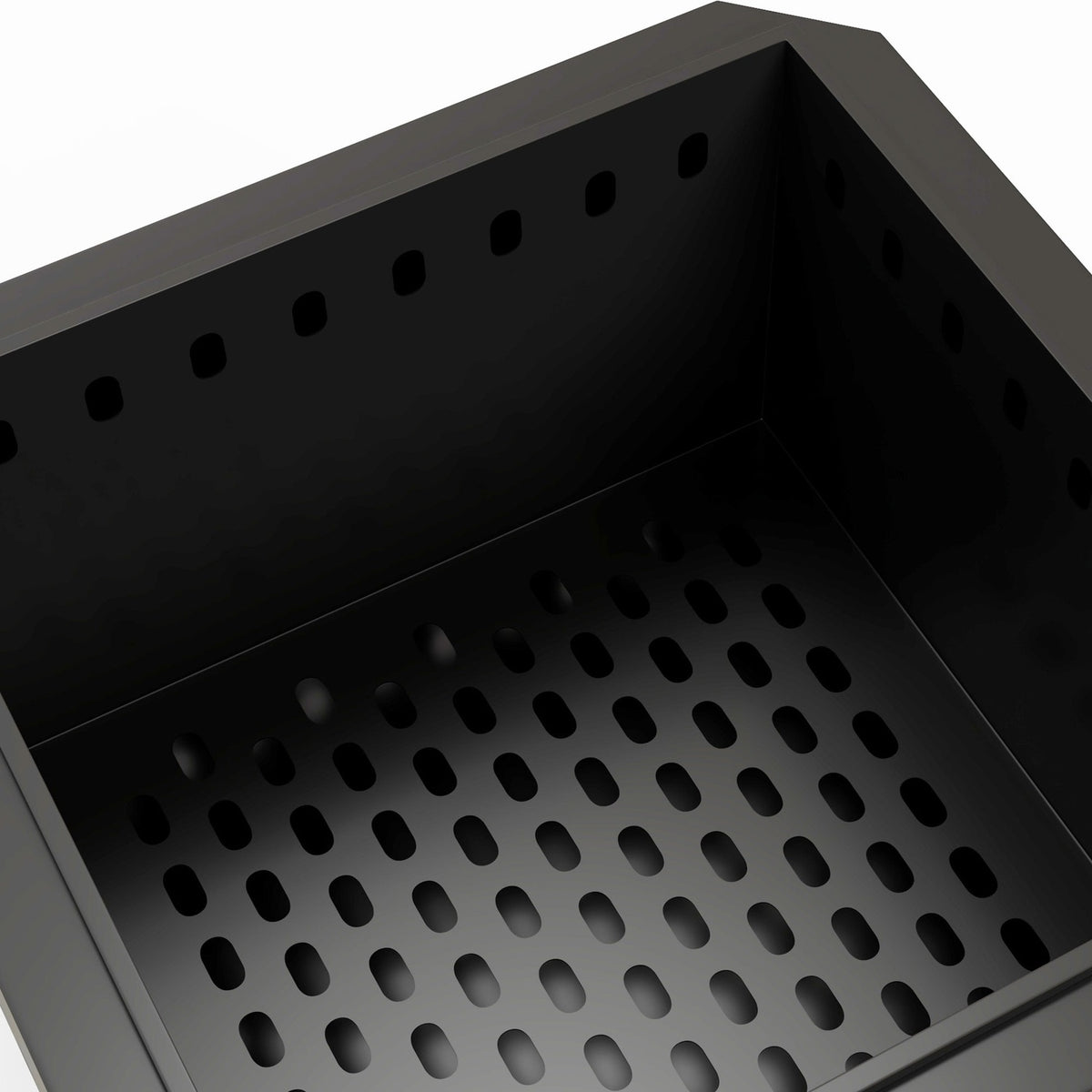Fire Bowl Square Fire Pit Smokeless Fire Basket With Poker Table Fire For Garden Camping Patio Metal Black