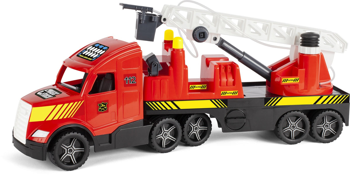 Fire Truck Toy with Extendable Ladder, 79 cm, Durable