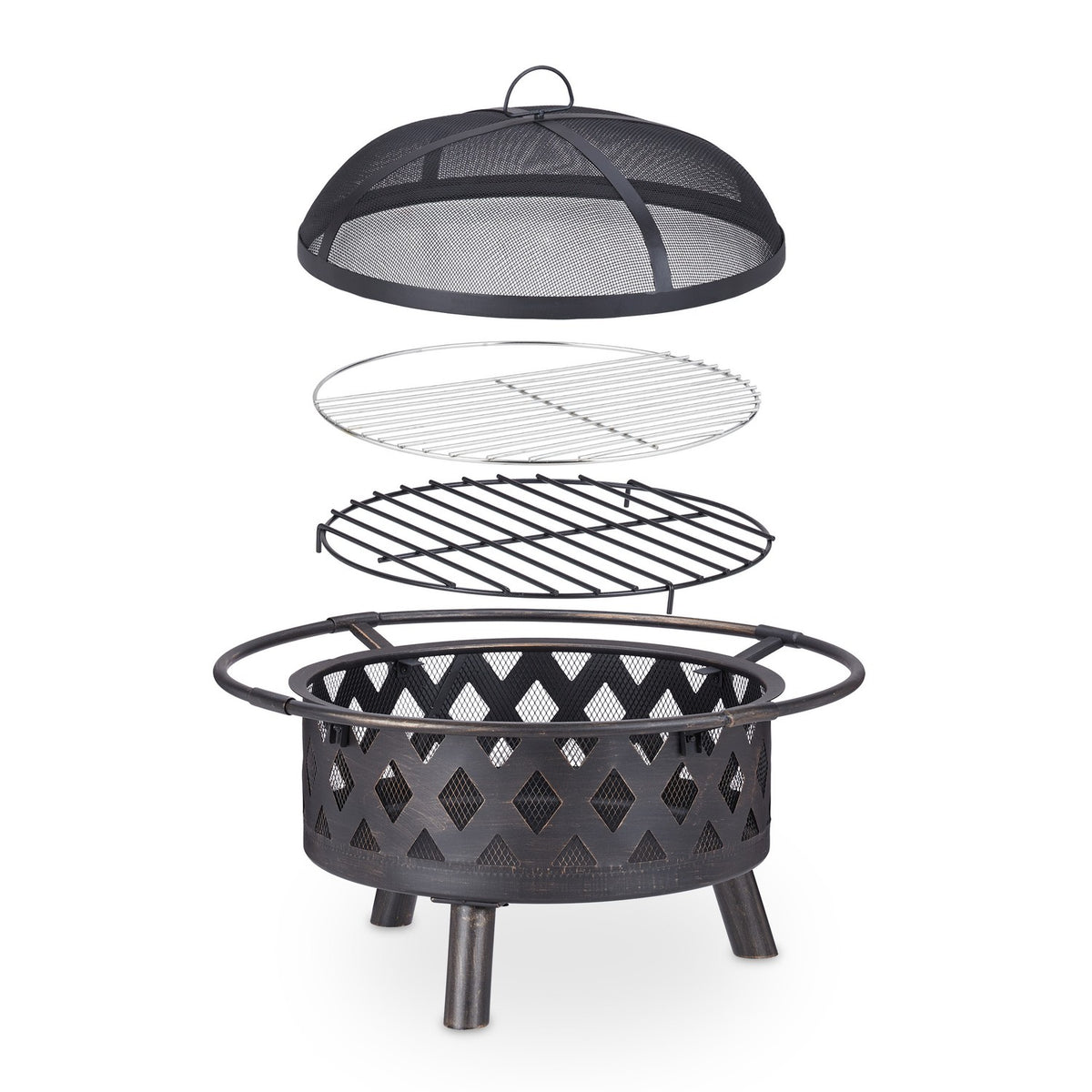 Fire basket with accessories