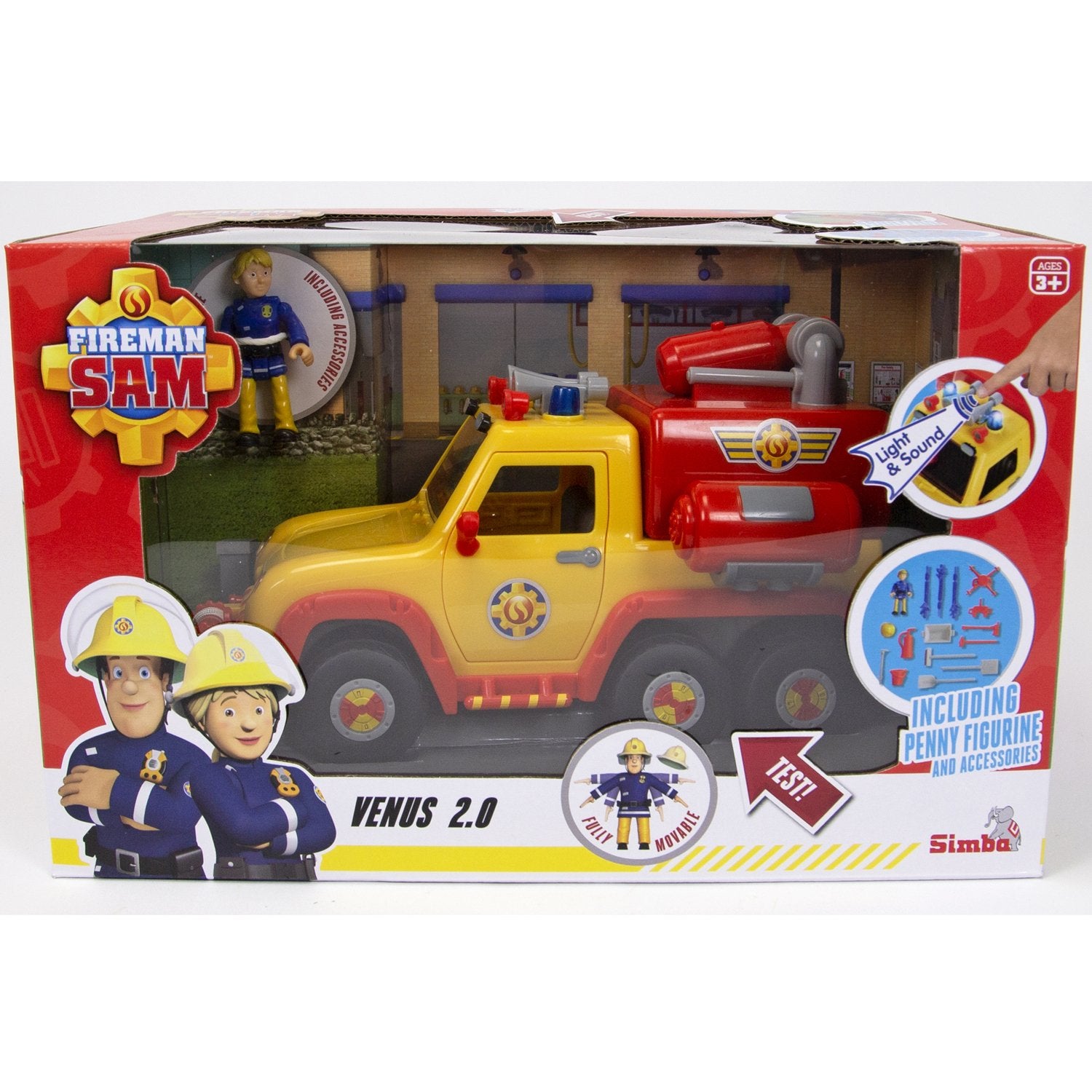 Fireman Sam Fire truck Venus 2.0 with Figure