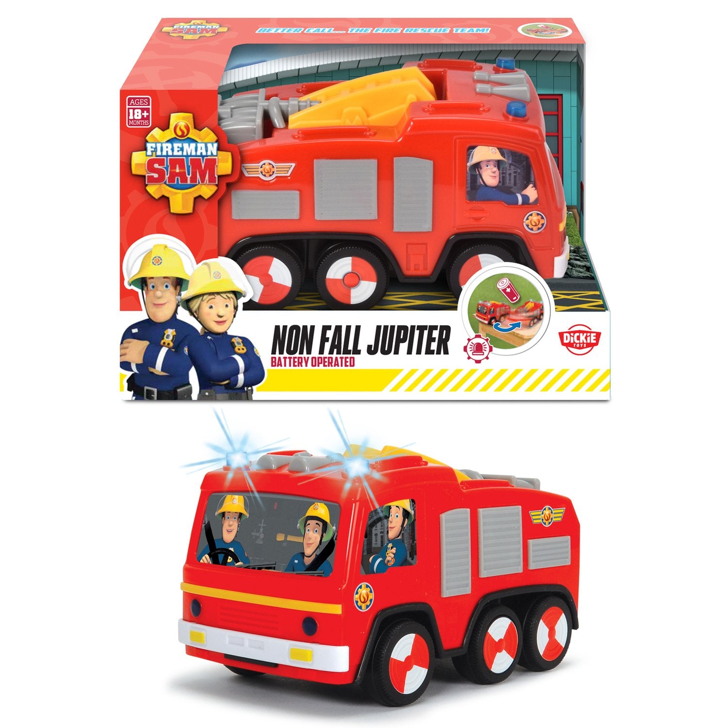 Fireman Sam Non Fall Jupiter Fire Truck