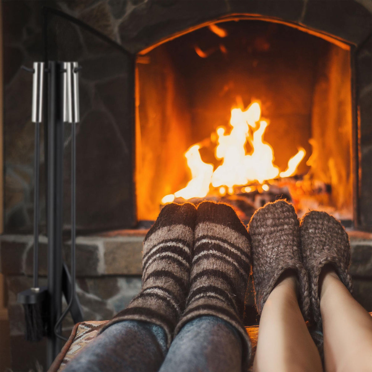 Fireplace in 4 parts