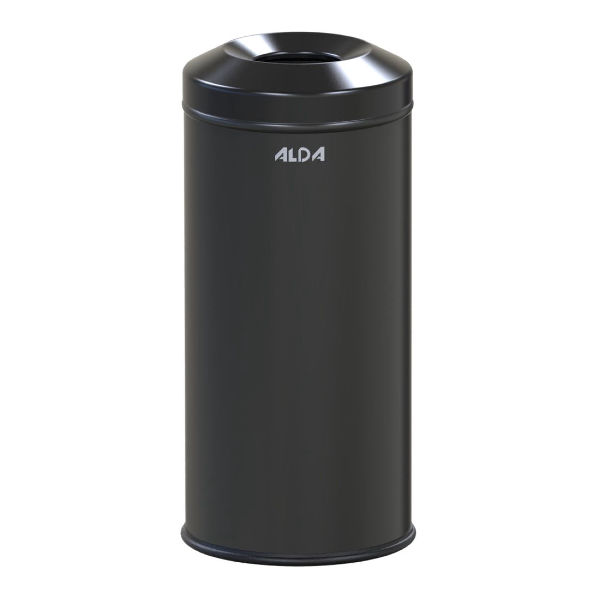 Fireproof Trash Can, 12L, Black, Self-Extinguishing