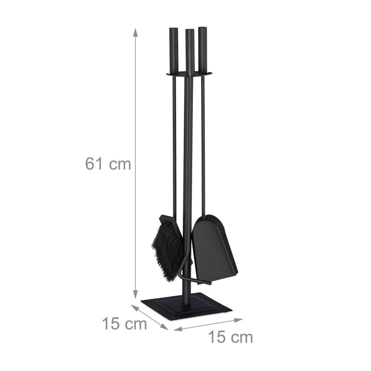Fire stand 4 parts black
