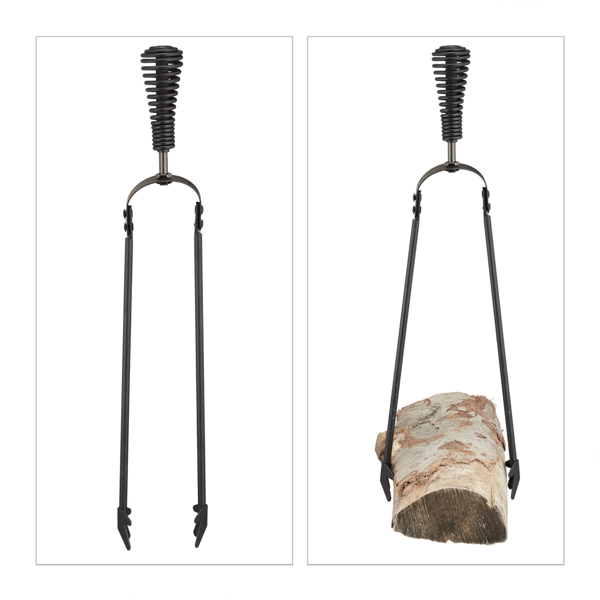 Fire stand in 5 parts in black