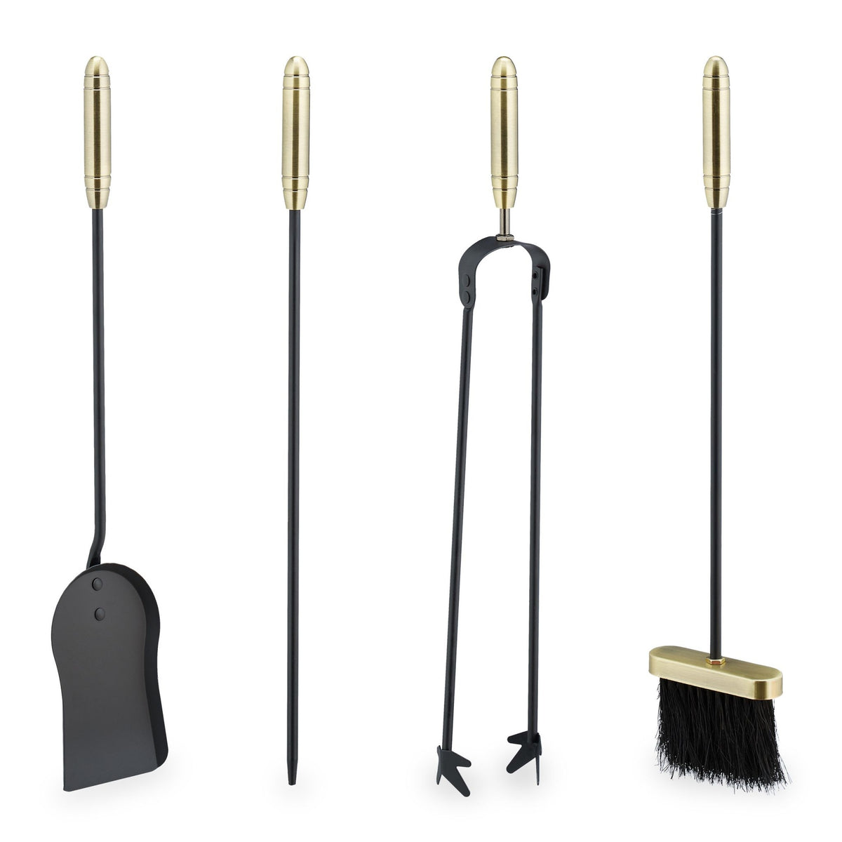Fire stand with 5 parts in black/gold