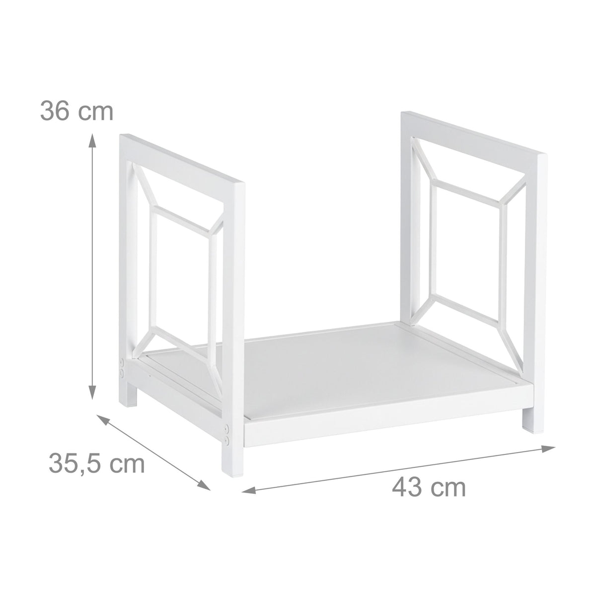 Firewood Rack, Durable Iron, Space-Saving Design