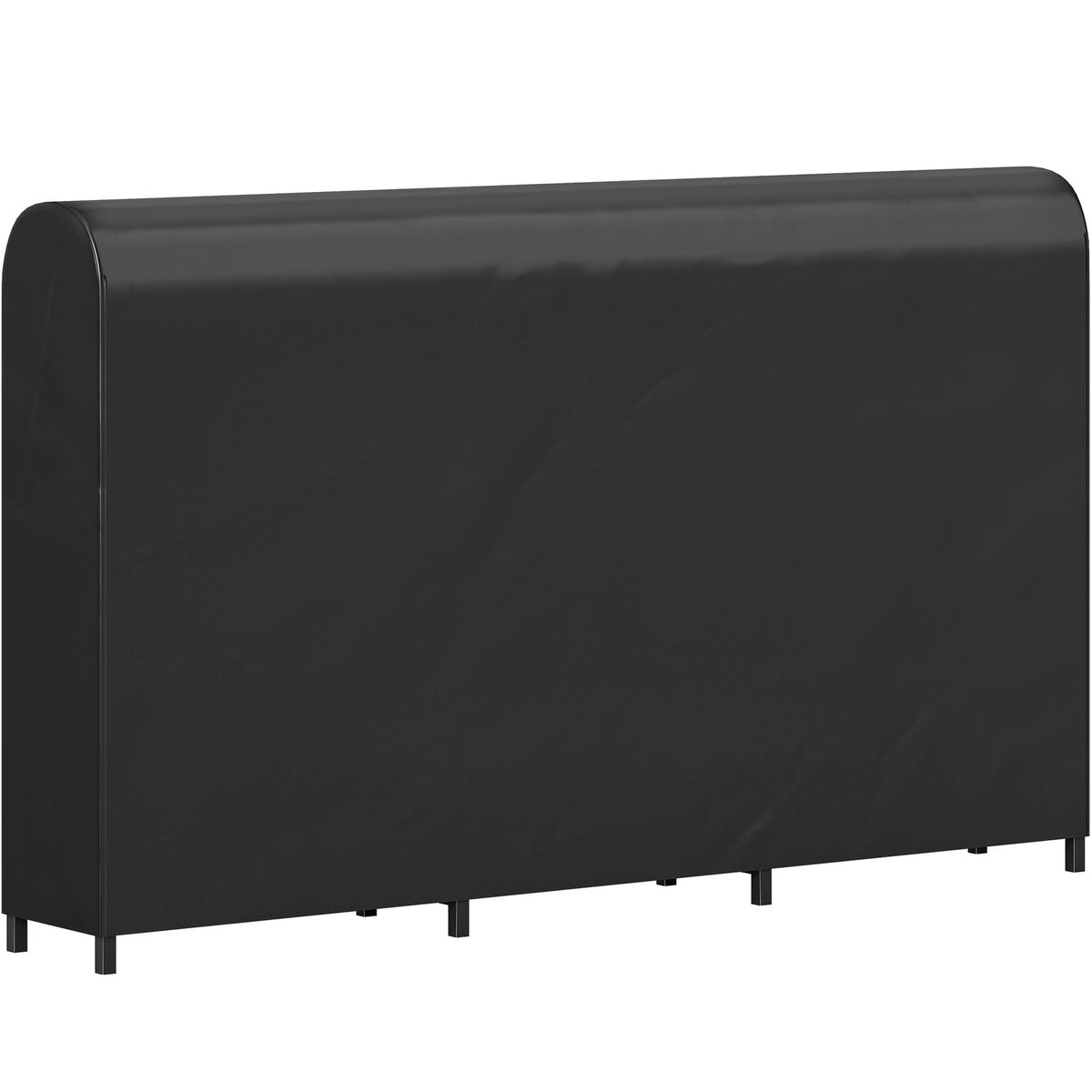 Firewood Rack, Metal, 199x30x121 cm, 300kg Capacity