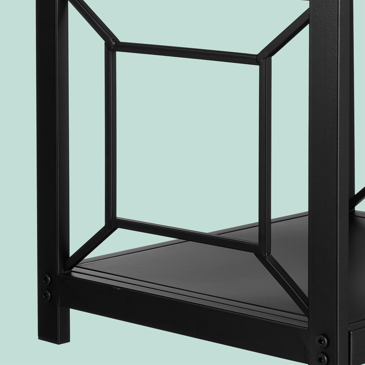 Firewood Rack, Space-Saving Iron Design