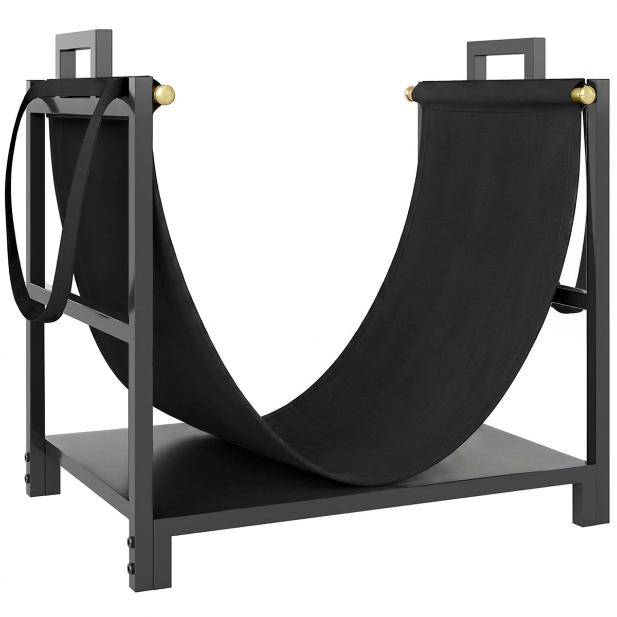 Firewood Rack with Canvas Carrier, 47.5 x 33 x 44 cm