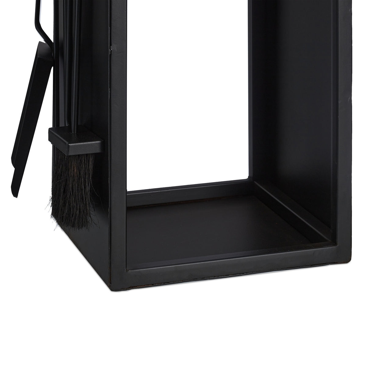 Firewood Rack with Poker, Shovel, Broom, Tongs