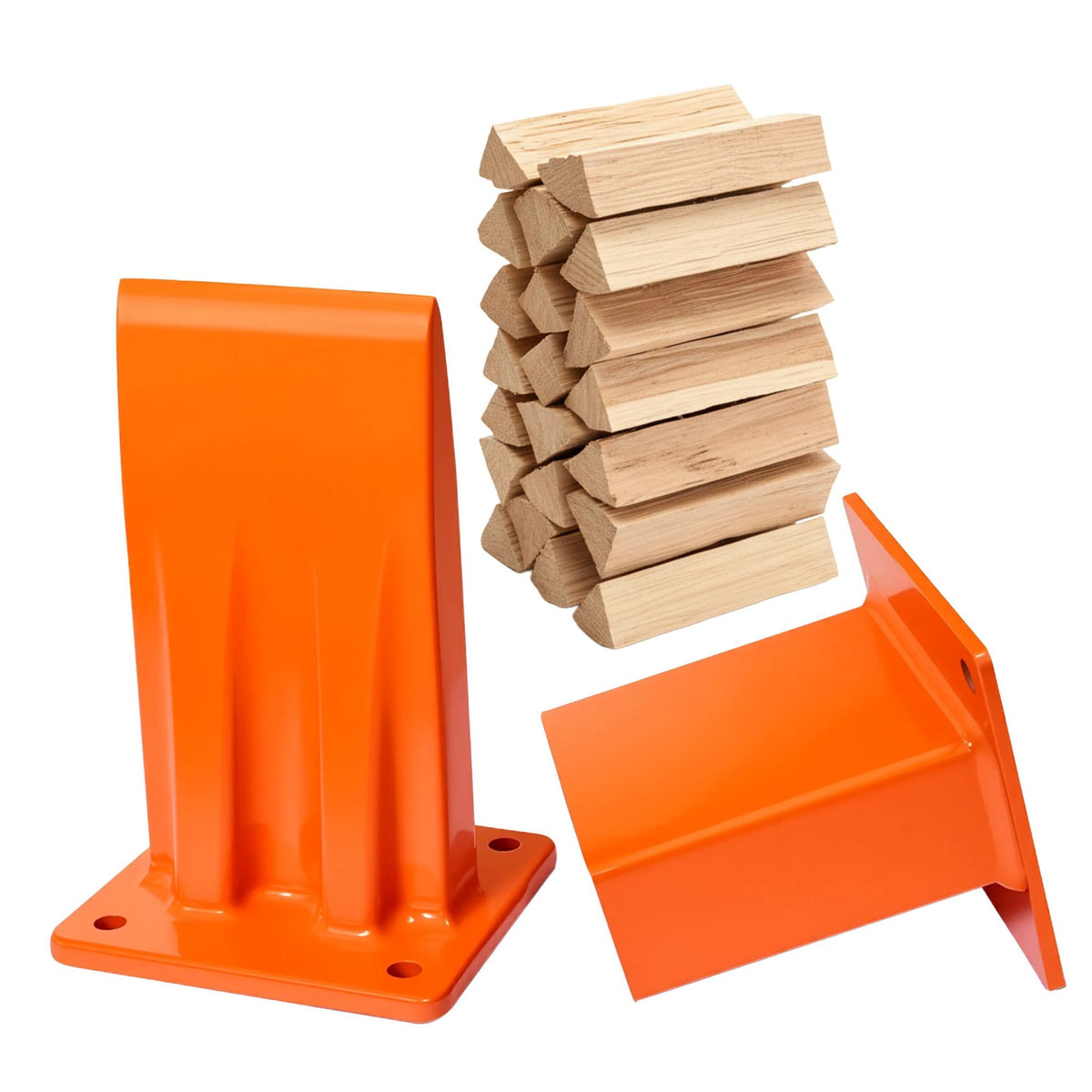 Firewood Splitter – Manual Steel, Screw-Mount Safer