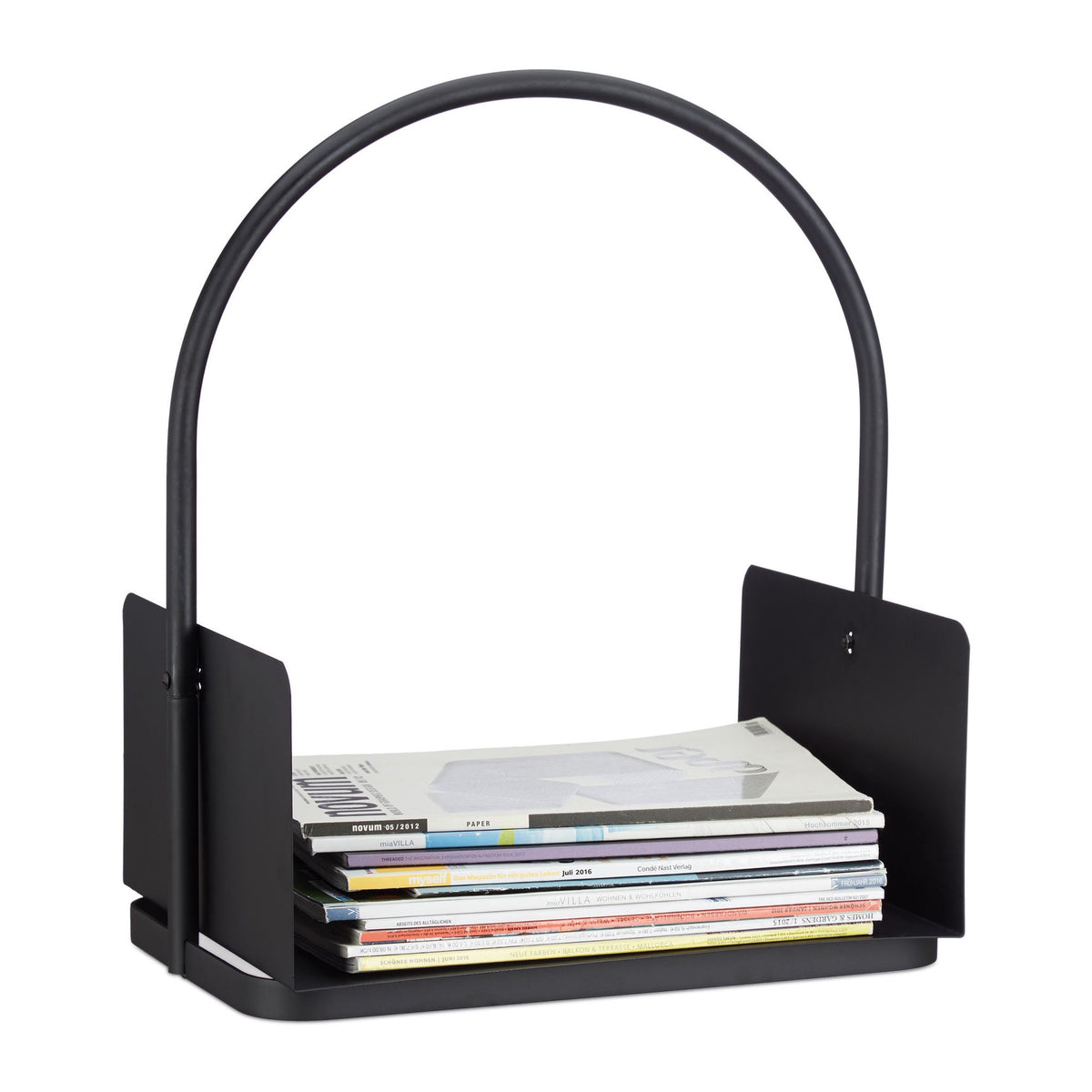 Firewood basket in black