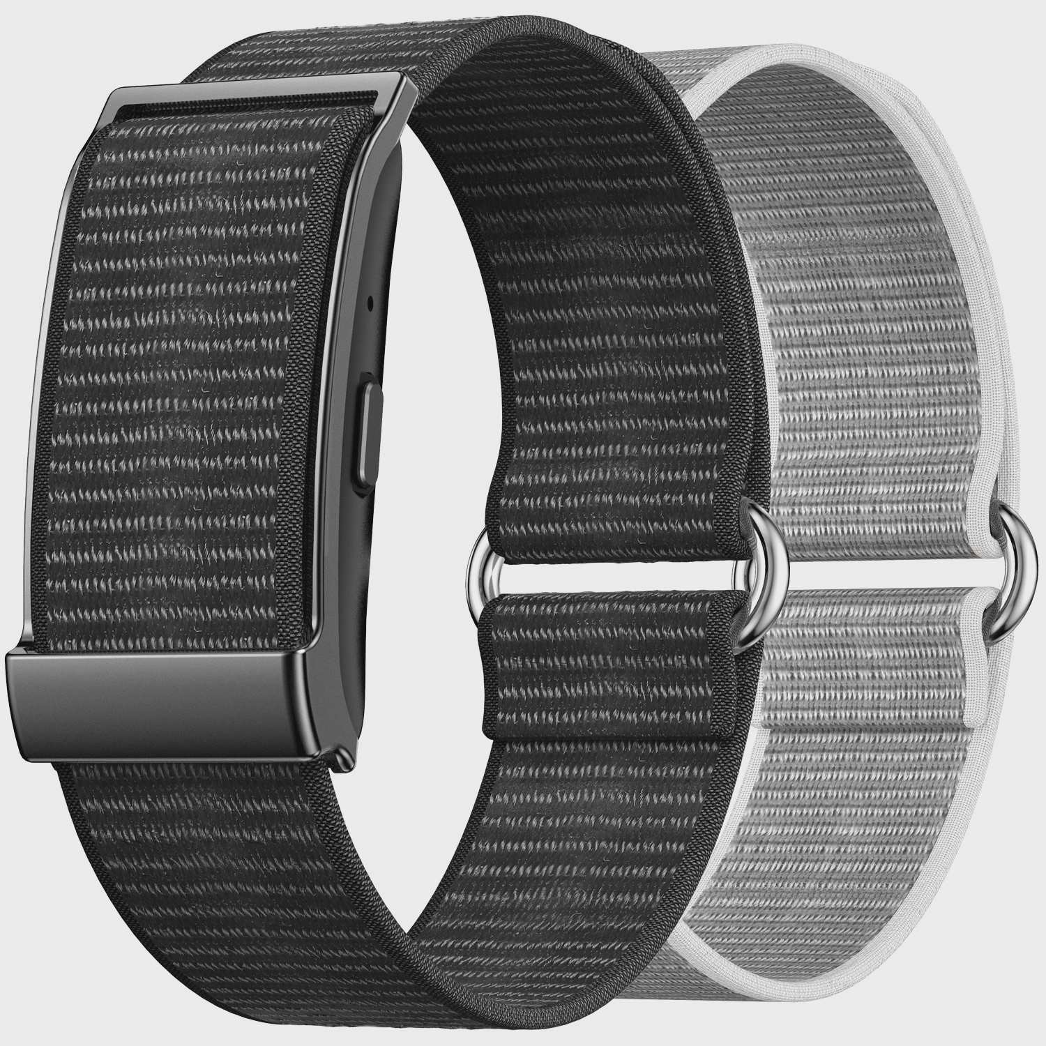 Fitness Tracker, No Display, Black & Silver, 25-Day Battery