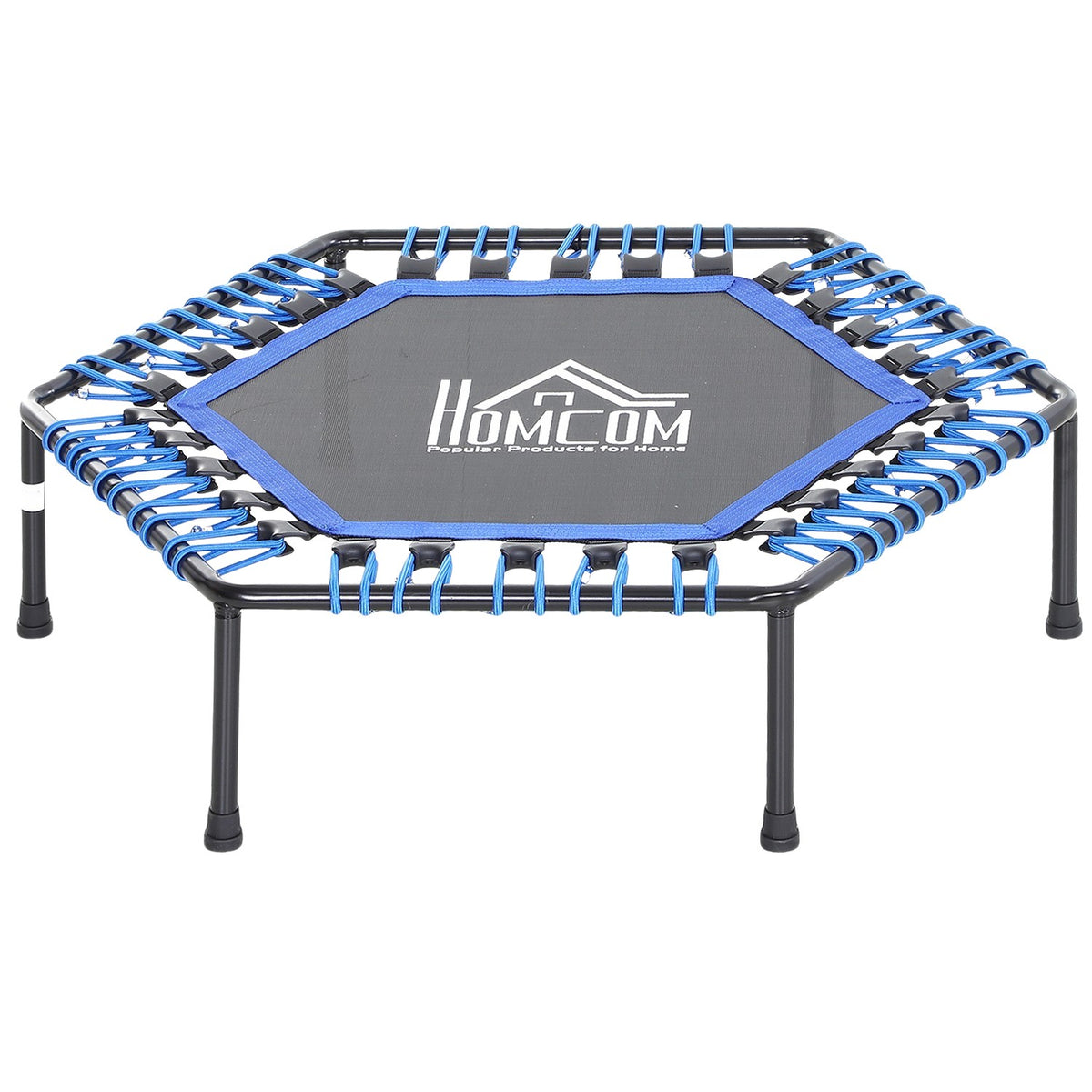 Fitness Trampoline, Trampoline For Yoga, Garden Trampoline, Steel + Pp, Blue, Ø105 X 26H Cm