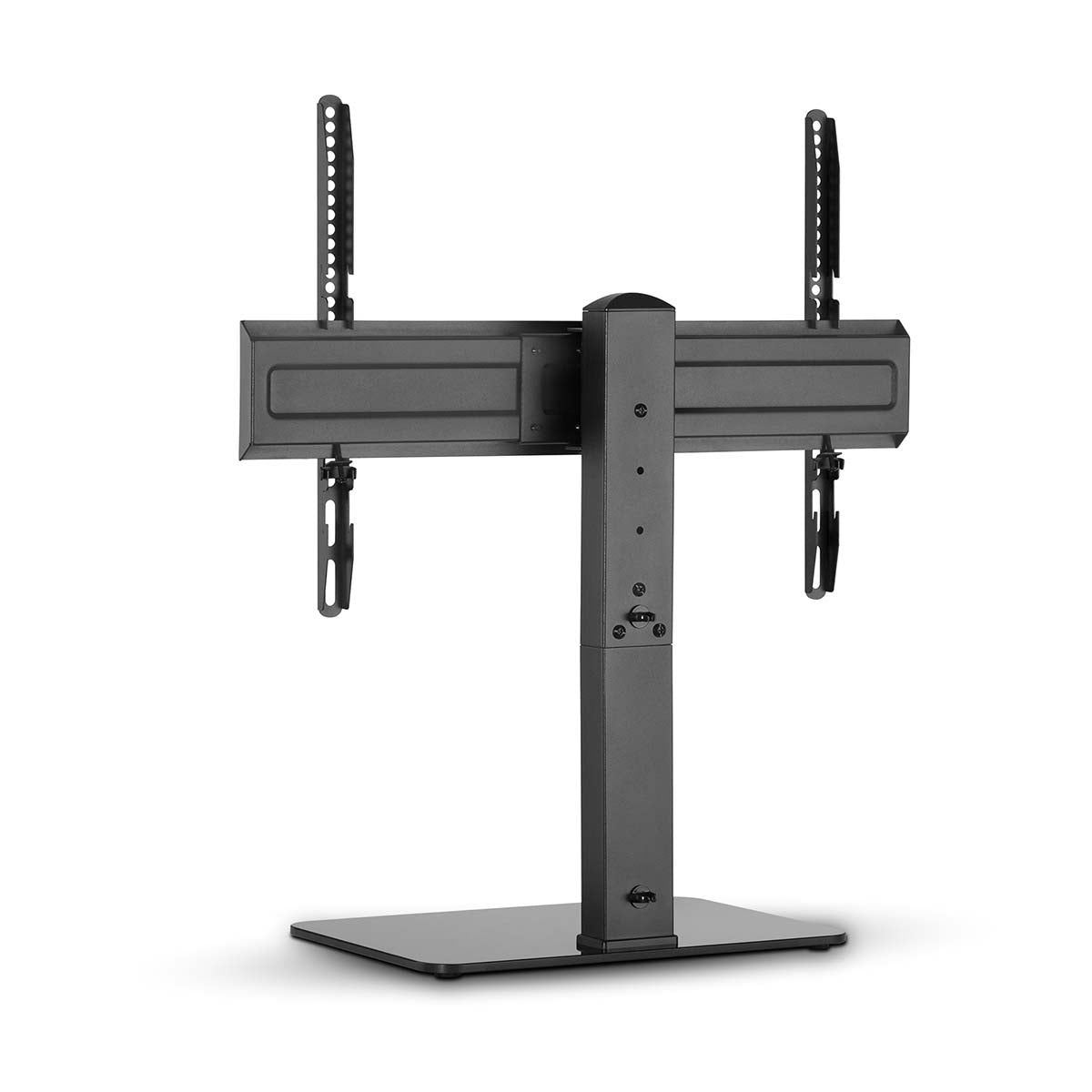 Fixed TV Stand | 37 - 70 " | Maximum screen weight supported: 40 kg | Adjustable preset heights | Tempered glass / Steel | Black