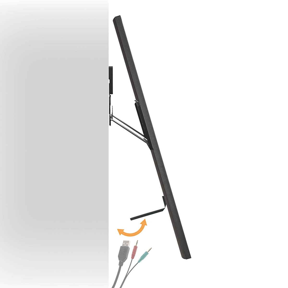 Fixed TV Wall Mount | 43 - 100 " | Maximum supported screen weight: 75 kg | Minimum wall distance: 9,50 mm | Steel | Black