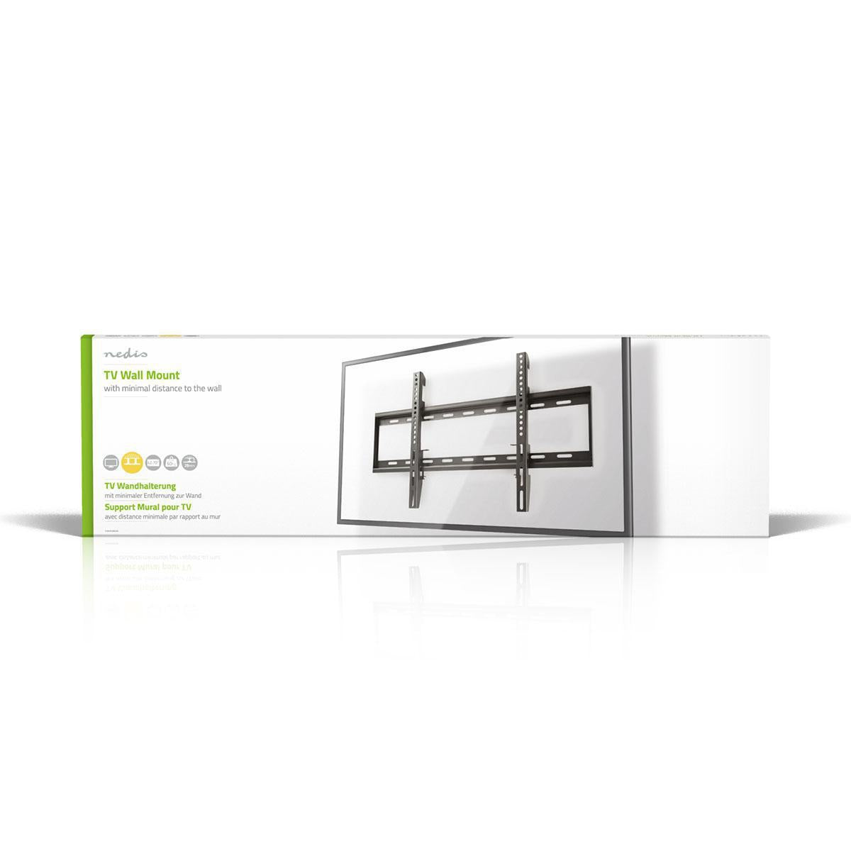 Fixed TV wall mount | 42-70 " | Maximum screen weight supported: 60 kg | Minimum wall distance: 29 mm | Steel | Black