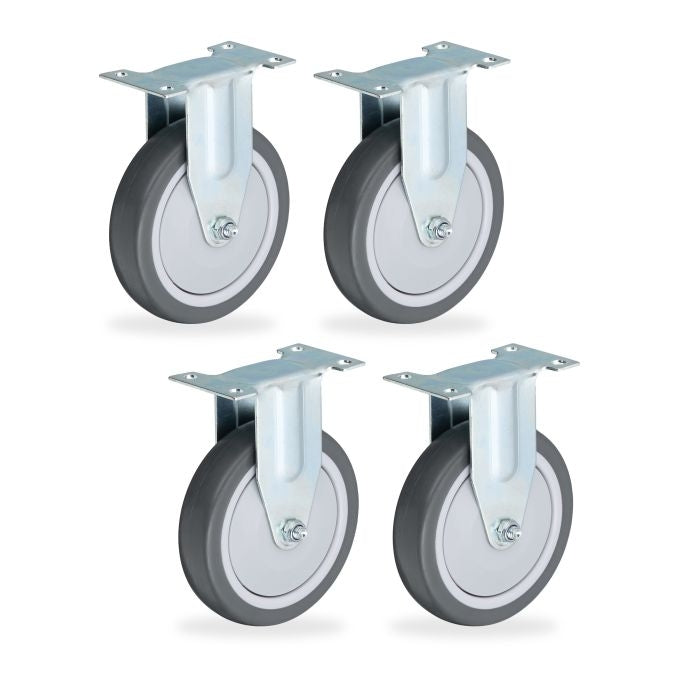 Fixed wheels, 4-pack