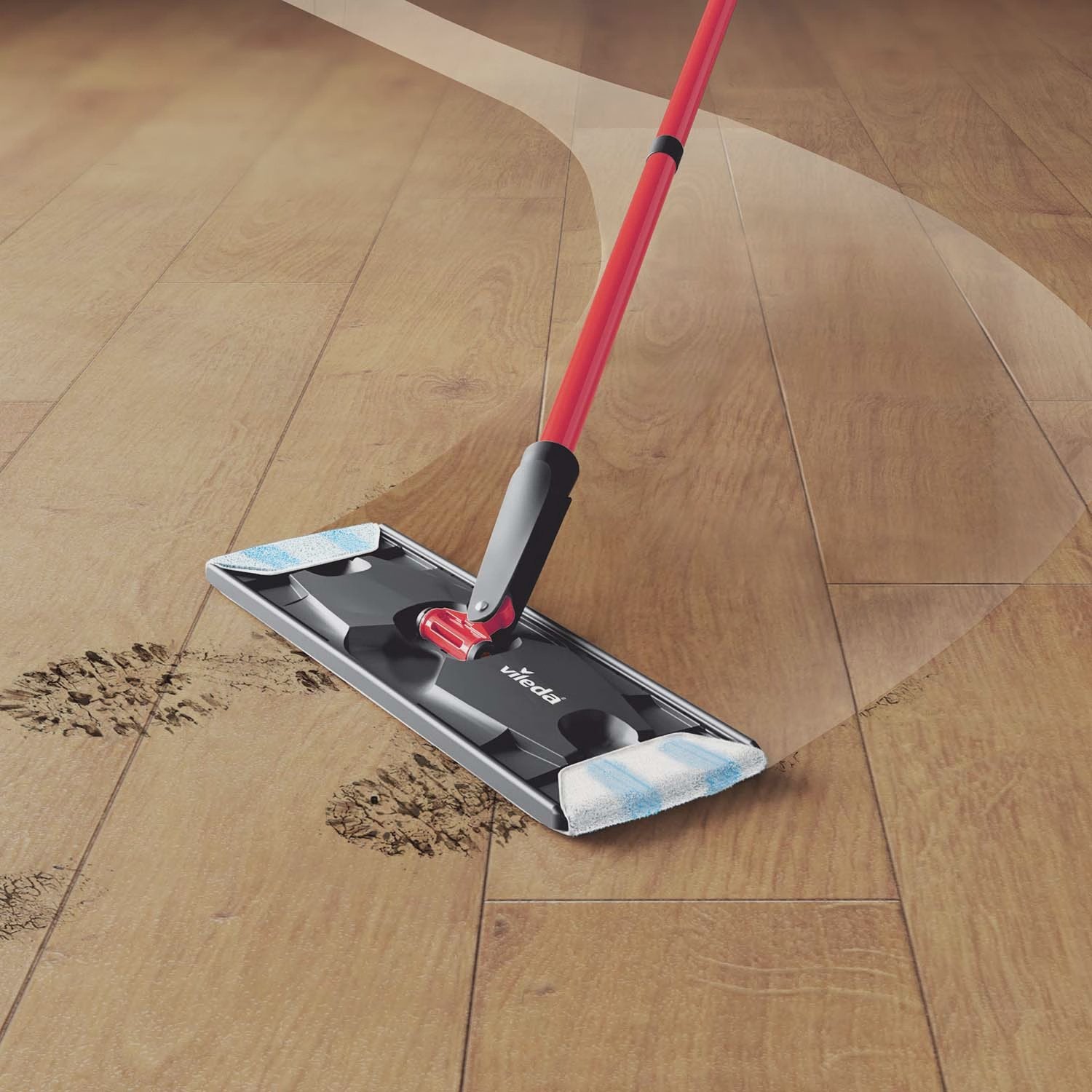 Flat Mop with Dual-Tank Water Separation System