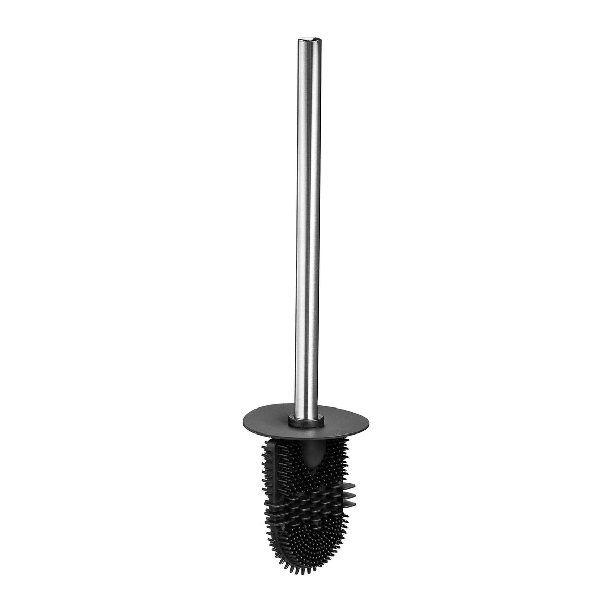 Flat Toilet Brush with Wall-Mount Holder