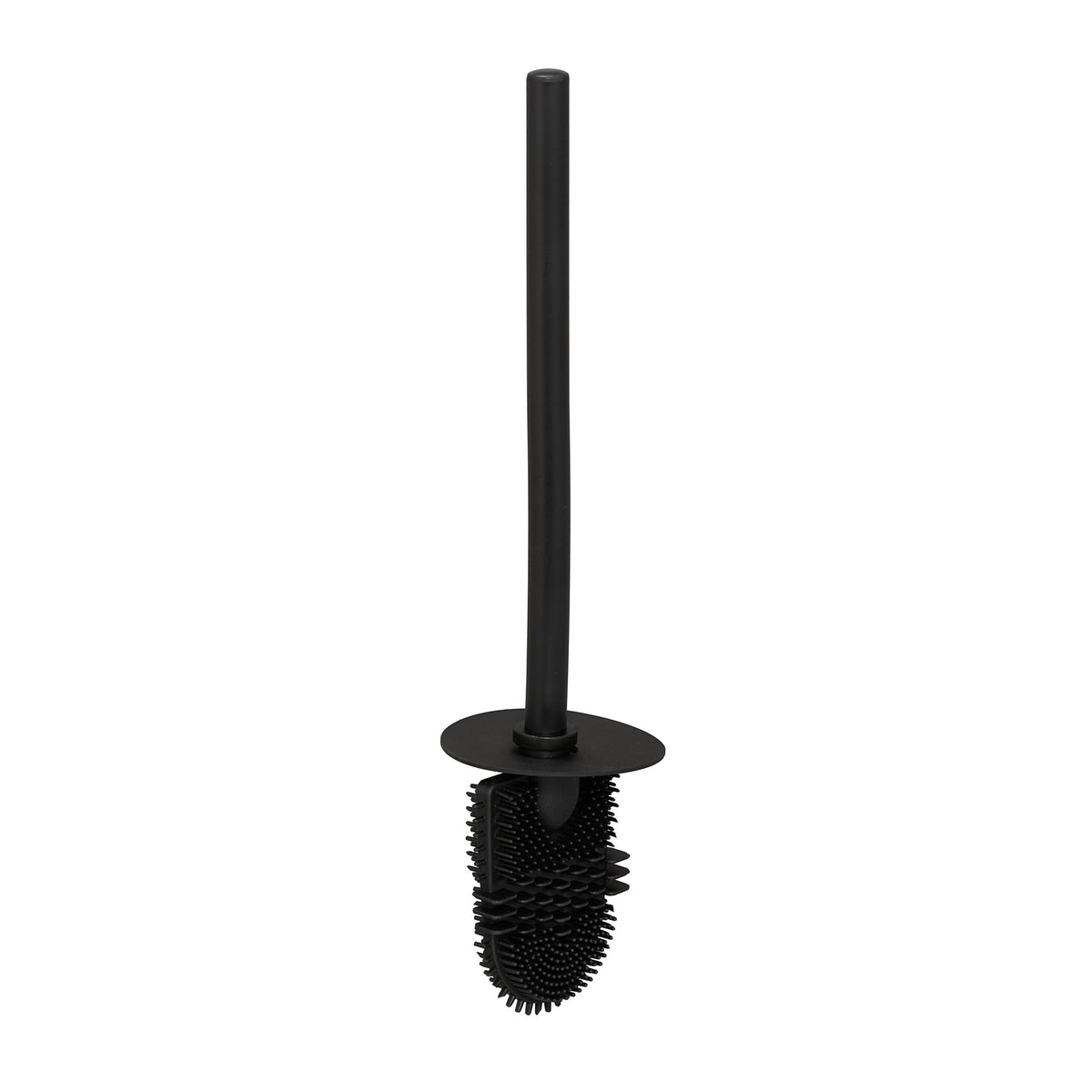 Flat Toilet Brush with Wall-Mounted Holder